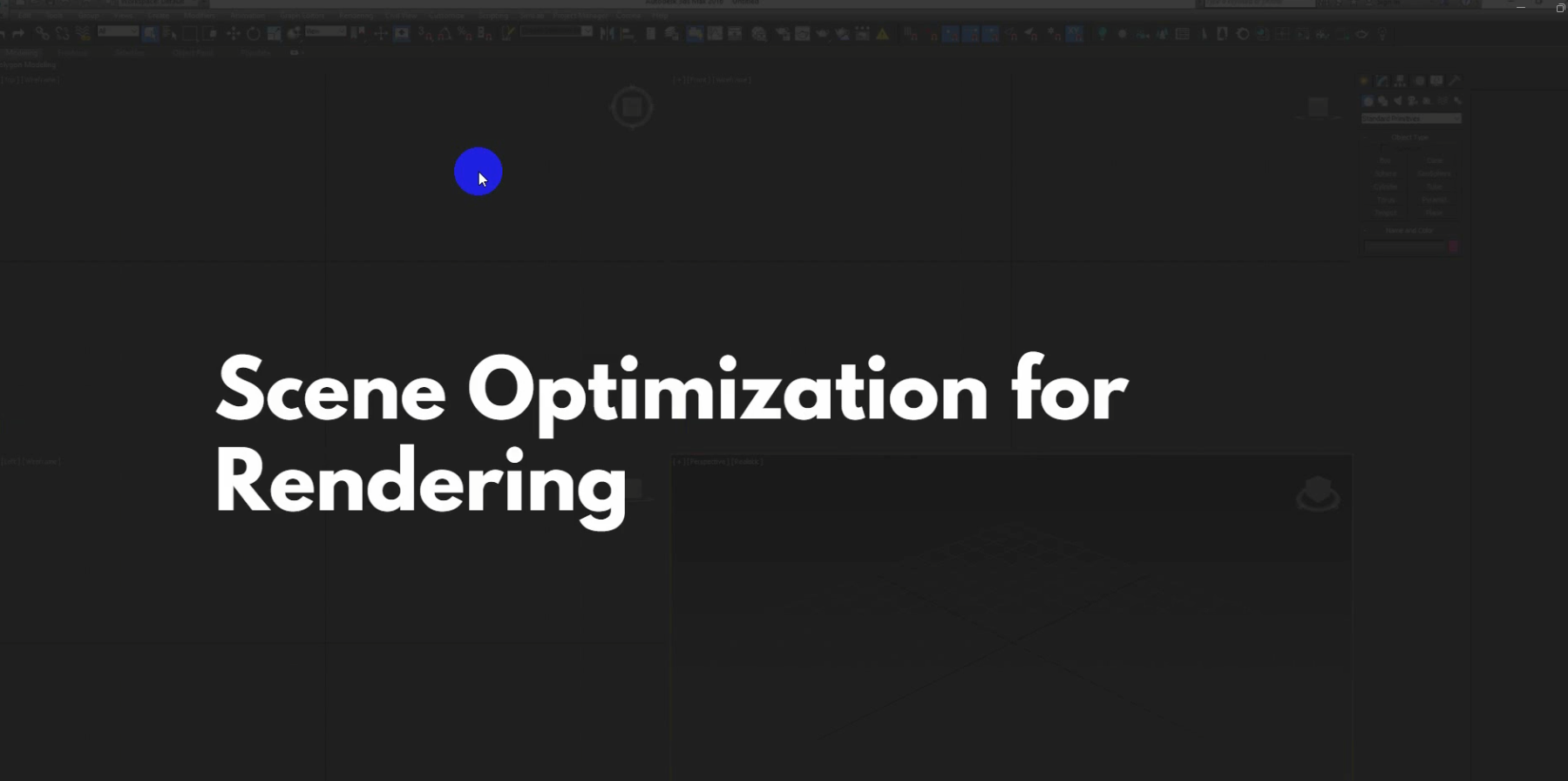 3DSMAX V-RAY Scene Optimization