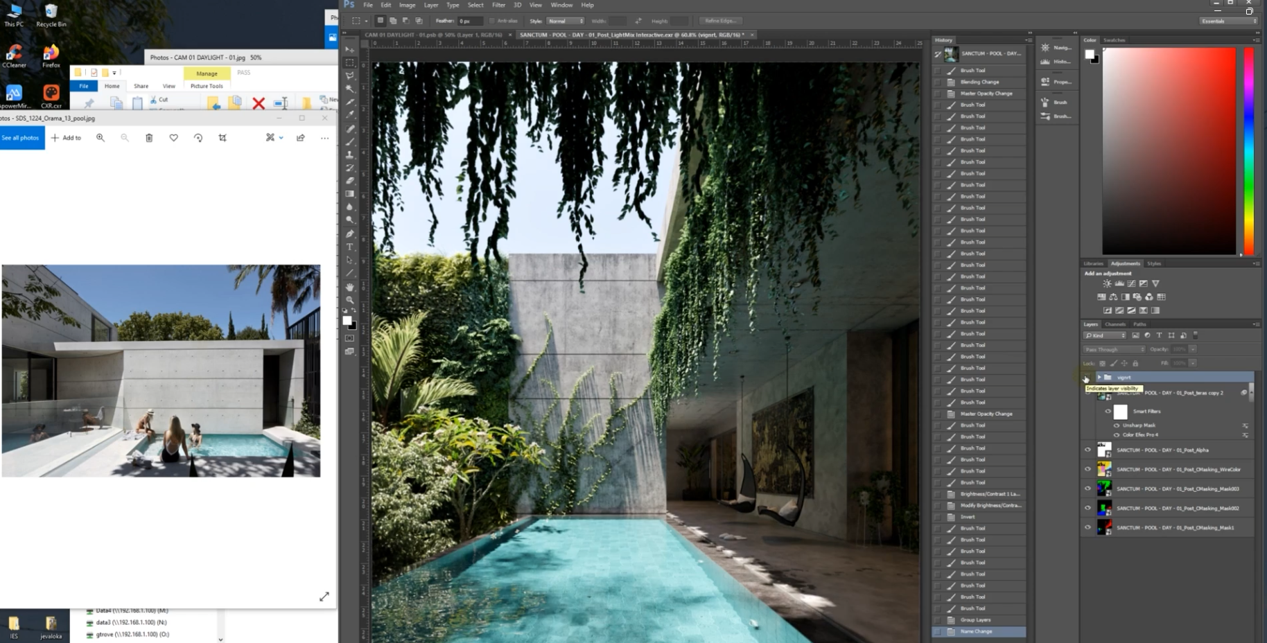 3DSMAX CORONA Semi Exterior Pool