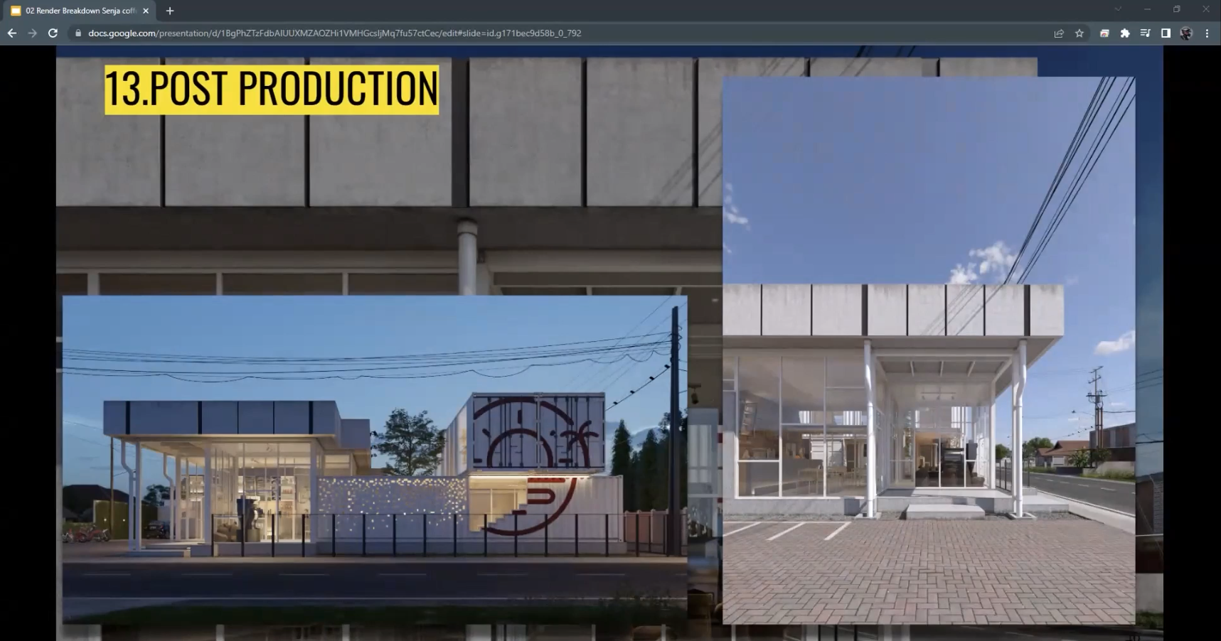 SKETCHUP V-Ray Exterior Render Commercial Space