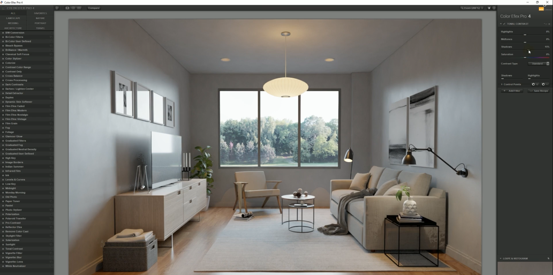 Sketchup V-Ray Small Scandinavian Living Room