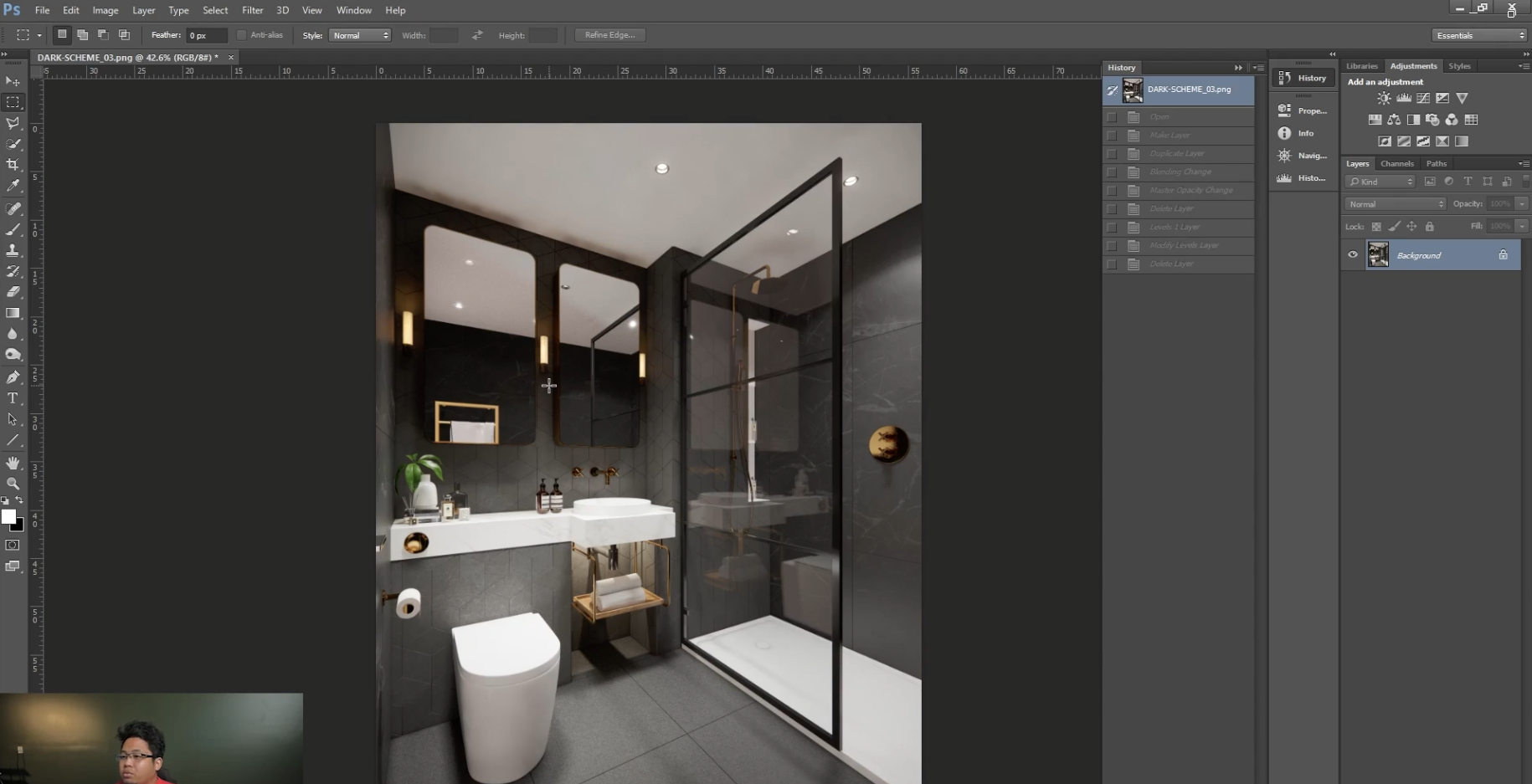 SKETCHUP ENSCAPE Small Bathroom