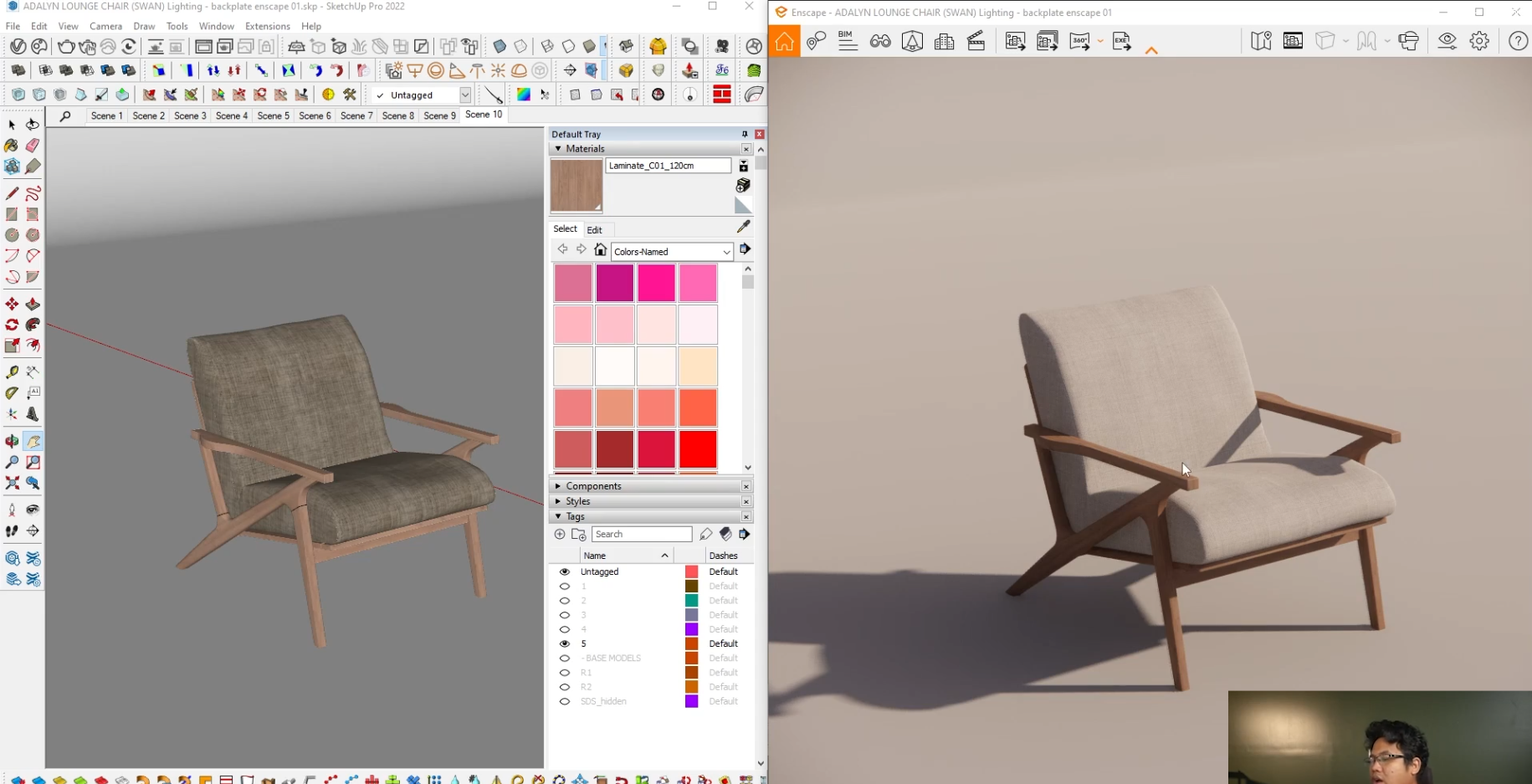 SKETCHUP ENSCAPE 3D Product modeling rendering