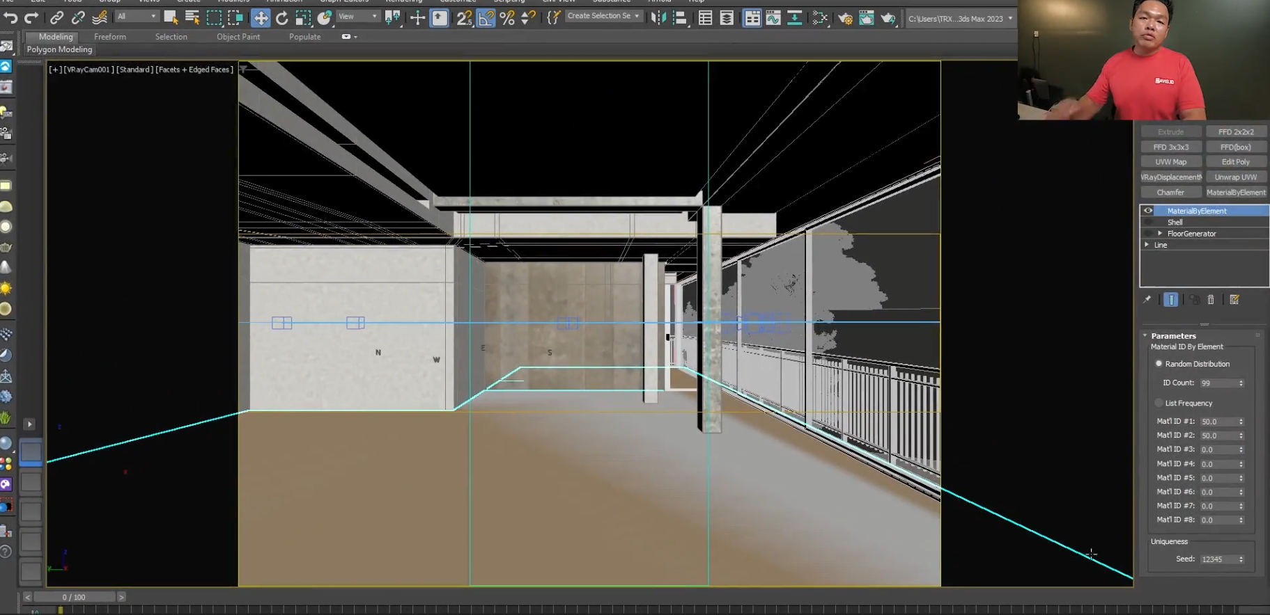 3DSMAX Modeling Interior