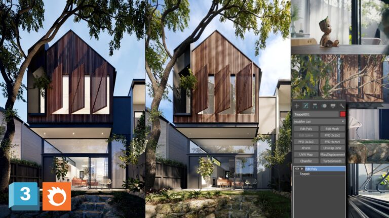 Membuat Render exterior Dengan 3DSMAX & Corona Render