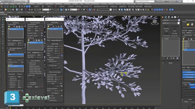 cara membuat tanaman menggunakan 3DSMAX dan Grow FX