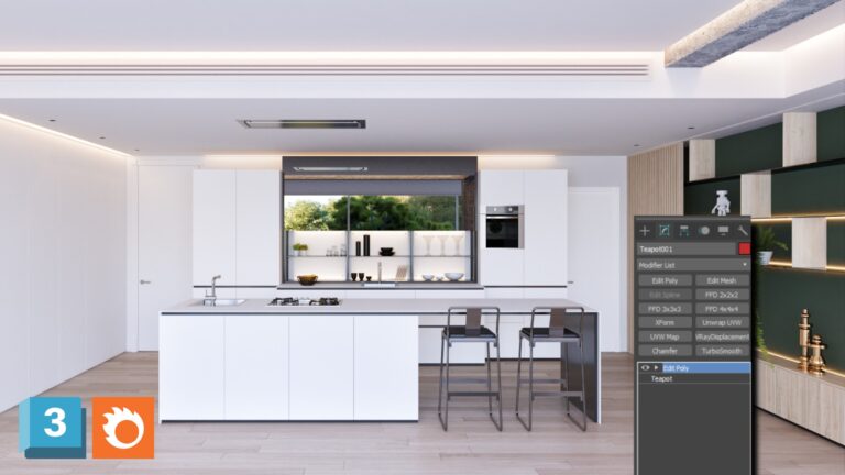 14 Step Interior Render 3DSMAX Corona Render