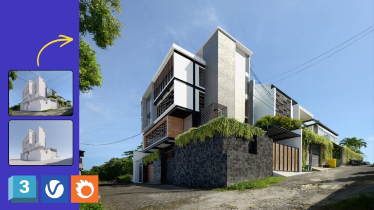 photomontage 3dsmax vray corona