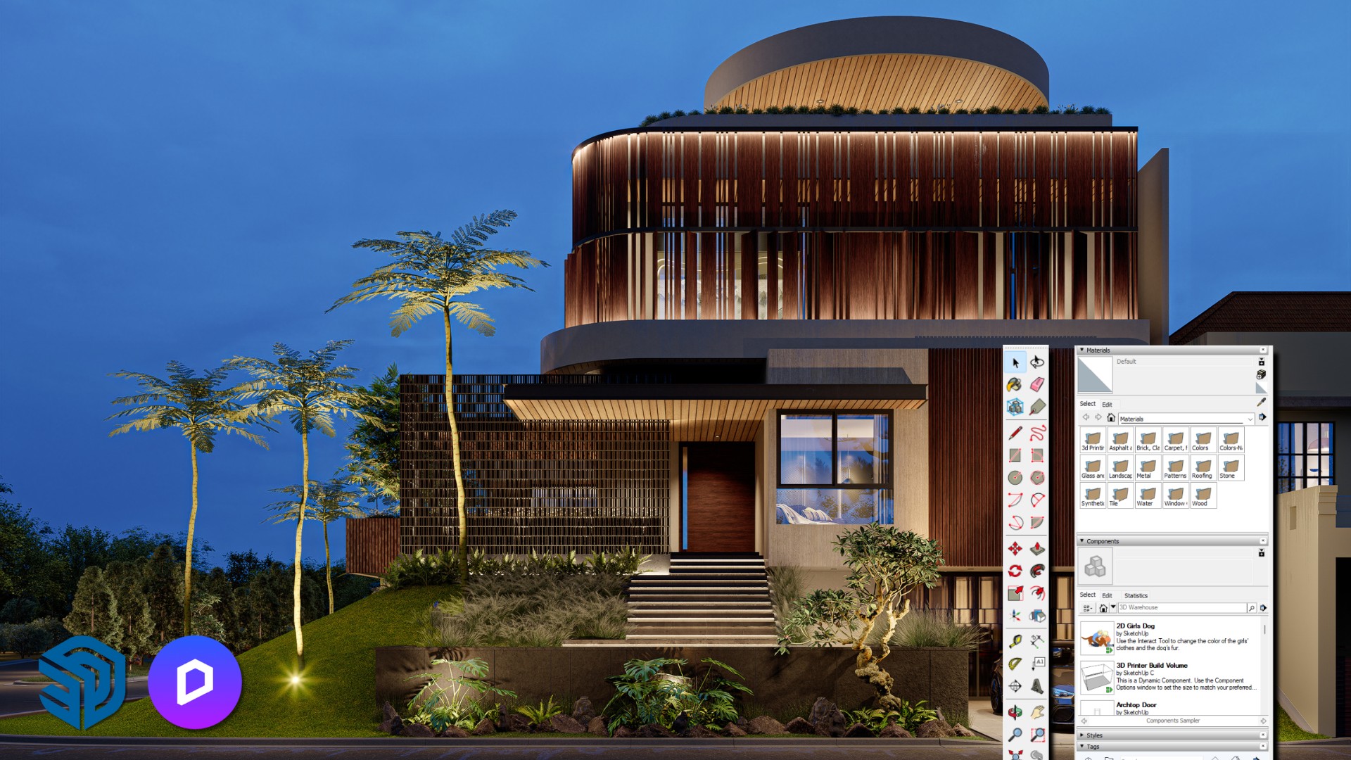 Render Exterior Dengan Sketchup & D5 Render