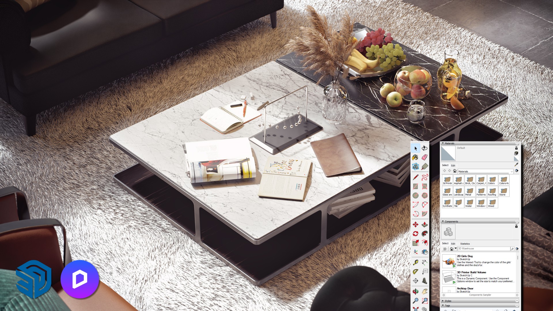 Render Interior Dengan Sketchup & D5 Render