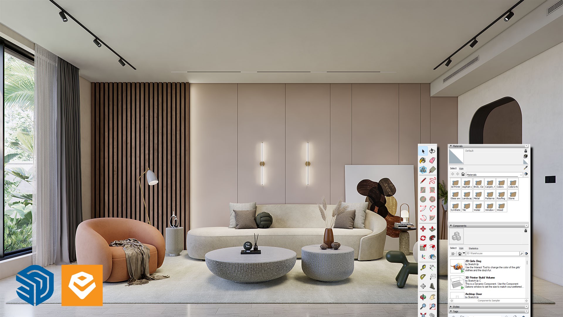 14 Step Interior Render Sketchup Enscape