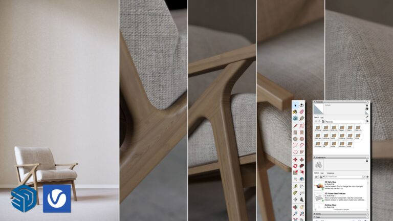 3D Product Modeling & Rendering Dengan sketchup vray