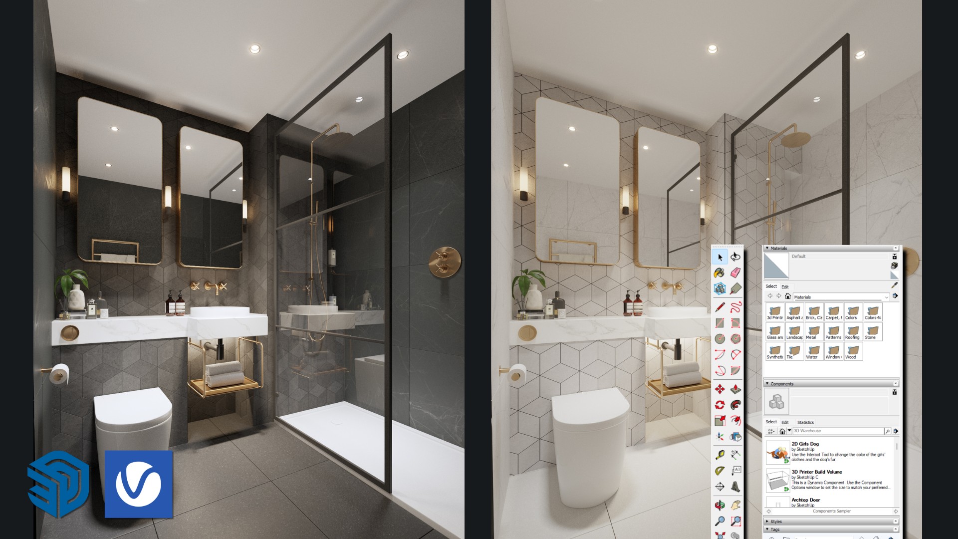 Render Ruang Tertutup Menggunakan Sketchup & V-Ray