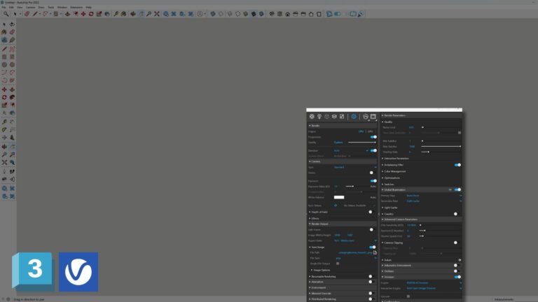 vray for sketchup render setting