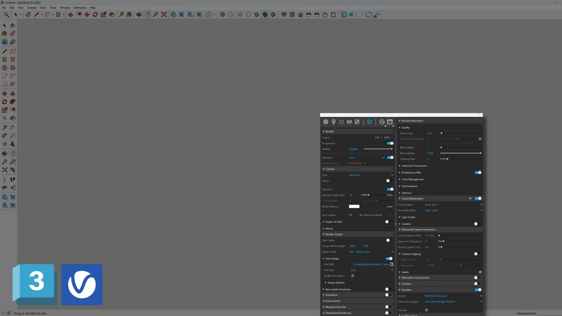 SKETCHUP V-RAY Render Setting Breakdown